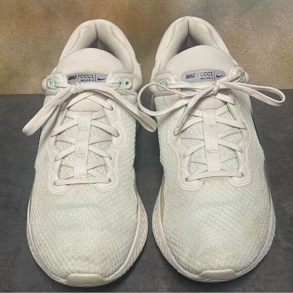 Nike React Miler 3 DD0490-004 Light Bone / Mint Foam Men's Running Shoes Size 10 - Picture 4 of 16